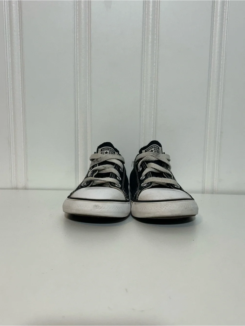 Converse ctas Black and White Kids Low-Top Sneakers